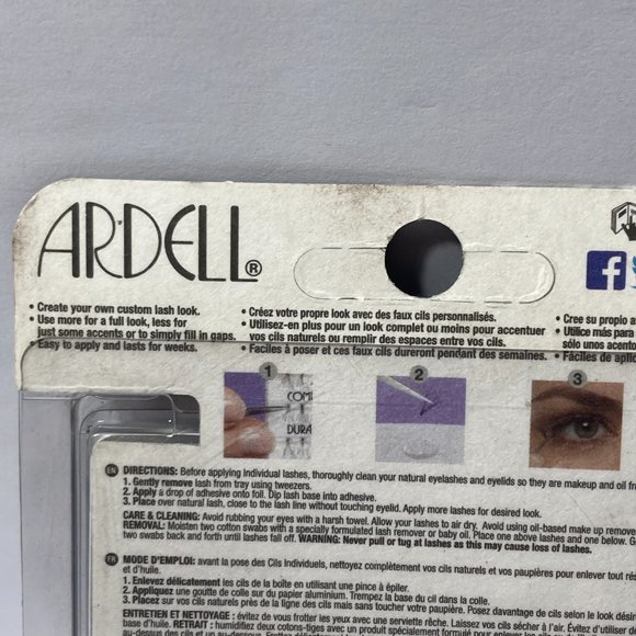 Ardell Lashes Double Individuals Knot Free Double Flares Medium Black Duralash - Picture 9 of 13